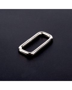 1 Inch Lite Welded Nickel Rectangle Rings