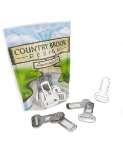 2 - 1 Inch Metal Seat Belt Clip
