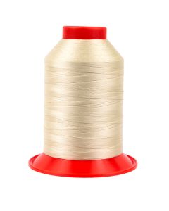 A spool of sand colored thread