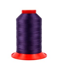 A spool of dark purple thread