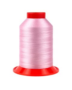 A spool of rosey pink thread