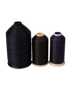 3 different spools of thread