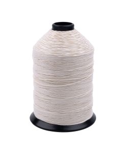 A spool of natural colored linen thread