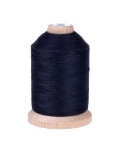 A spool of a shade of dark blue thread