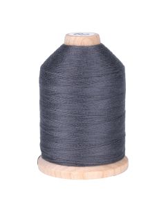 A spool of grey thread