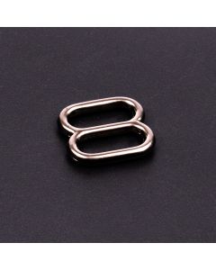 1 Inch Gunmetal Metal Round Wide-Mouth Triglide Slides