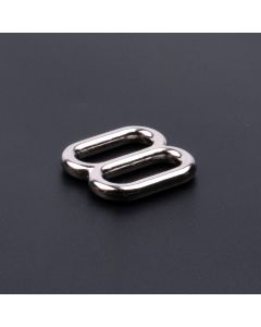 3/4 Inch Metal Round Wide-Mouth Triglide Slide with a dark background