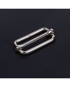1 1/2 Inch Metal Sliding Bar Triglide Buckle with a black background