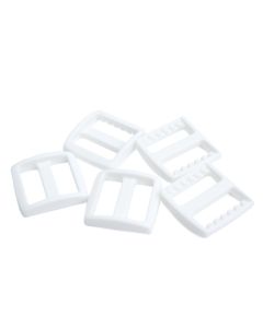 1 Inch White YKK® Wide Mouth Heavyduty Triglide Slides