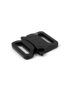 1 Inch Black Tactical Buckle Non-Adjustable Side Release Belt Buckles