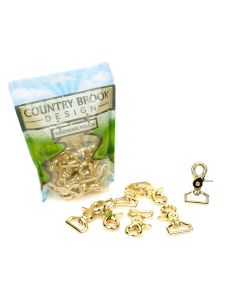 1 Inch Brass Plated Trigger Swivel Snap Hooks