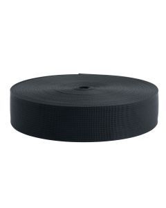 A roll of Black Lite Weight Nylon Webbing