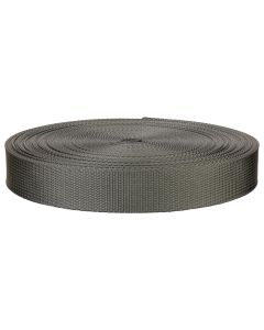 1 Inch Grey Lite Weight Nylon Webbing Closeout