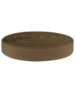 1 Inch Berry Compliant Coyote Brown Lite Weight Nylon Webbing Closeout