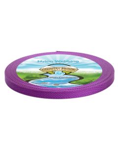 1/2 Inch Bright Purple Heavy Plus Nylon Webbing Closeout