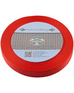 3/4 Inch Red Super Heavy Nylon Webbing