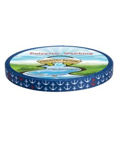 3/4 Inch Anchors Away Polyester Webbing