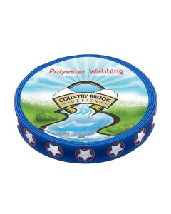 1 Inch American Stars Polyester Webbing