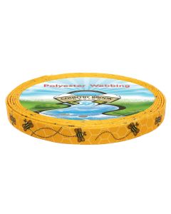 3/4 Inch Busy Bee Polyester Webbing