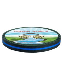 5/8 Inch Thin Blue Line Polyester Webbing