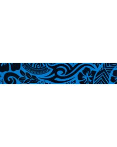 1 Inch Blue Polynesian Polyester Webbing