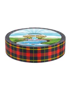 Red and Black plaid with yellow stripes