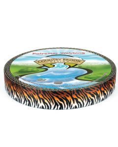 1 Inch Bengal Tiger Stripes Polyester Webbing