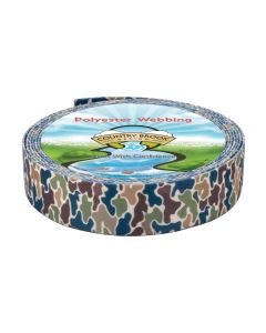 Brown and green colors of camo webbing