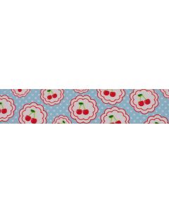 1 Inch Cherry on Top Polyester Webbing