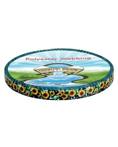 1/2 Inch Dairy Fields Polyester Webbing