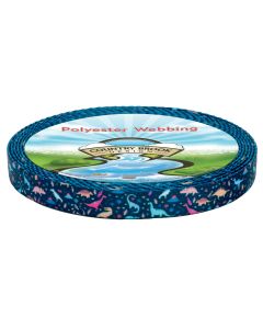 5/8 Inch Dinosaurs Polyester Webbing