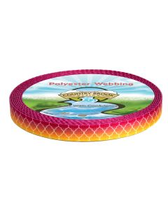 1/2 Inch Fabulous Ombre Polyester Webbing