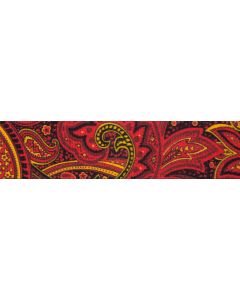 1 Inch Fire Paisley Photo Quality Polyester