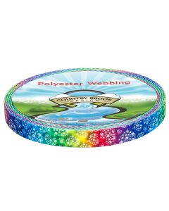 5/8 Inch Groovy Ganja Polyester Webbing