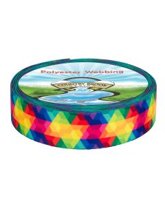 1 Inch Kaleidoscope Polyester Webbing