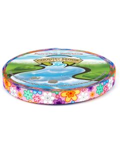 5/8 Inch May Flowers Polyester Webbing