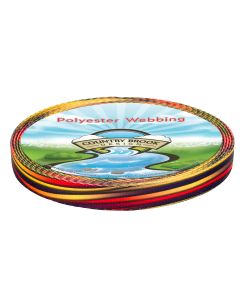 1/2 Inch Mellow Waves Polyester Webbing Closeout