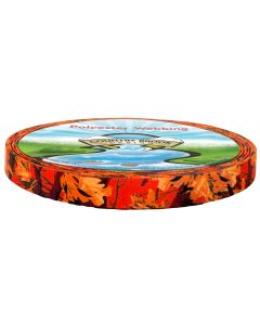 1/2 Inch Orange Sunset Camo Polyester Webbing