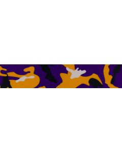 5/8 Inch Purple and Gold Camo Polyester Webbing Closeout 