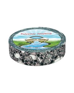 Black and off-white skulls with subtle gray and muted pink shading