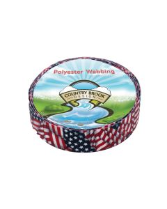 1 1/2 Inch Patriotic Tribute Polyester Webbing