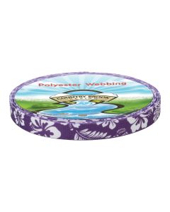 5/8 Inch Purple Hawaiian Polyester Webbing