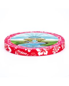 1/2 Inch Red Hawaiian Polyester Webbing