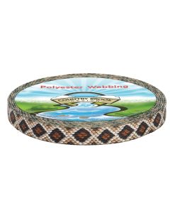 3/4 Inch Rattlesnake Polyester Webbing