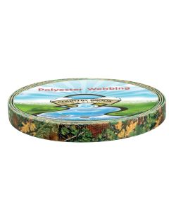 5/8 Inch Southern Forest Camo Polyester Webbing