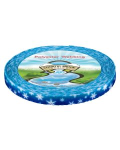 1/2 Inch Winter Wonderland Polyester Webbing 