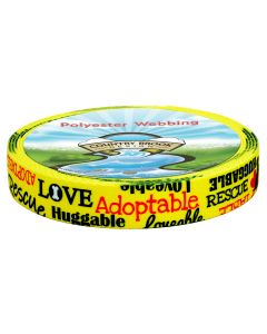 Lovable Rescue words on a yellow background