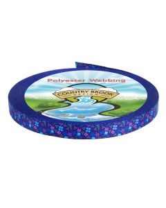 The webbing design consists of small, scattered flowers that create a subtle but colorful print.