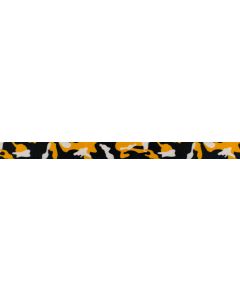 Black, gold, and white camo styled polyester webbing