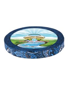 3/4 Inch Blue Paisley Photo Quality Polyester